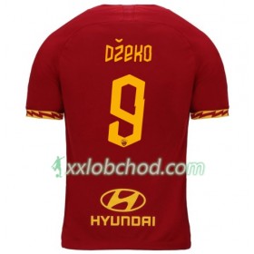 Fotbalové dresy AS Řím Dzeko 9 Domácí Dres 2019/20 Krátký Rukáv